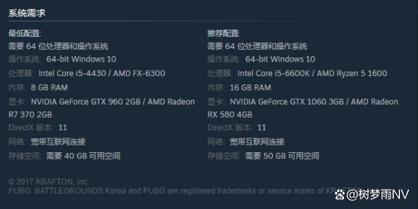 Steam平台绝地求生官方steam平台配置要求要求的要求分享