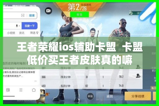 卡盟能刷王者荣耀点券吗？也玩了一段
