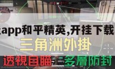 游戏开挂app和平精英,开挂下载和平精英。