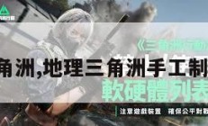 地理三角洲,地理三角洲手工制作方法。