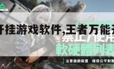王者万能开挂游戏软件,王者万能开挂器免费版。
