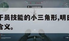 明日方舟干员技能的小三角形,明日方舟干员技能图标含义。