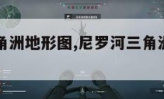尼罗河三角洲地形图,尼罗河三角洲地理特征。
