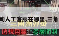 三角洲行动人工客服在哪里,三角洲最新版。